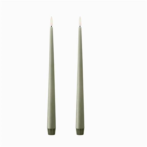 Ester & Erik - LED Taper Candle Artichoke Set 2pce 30cm