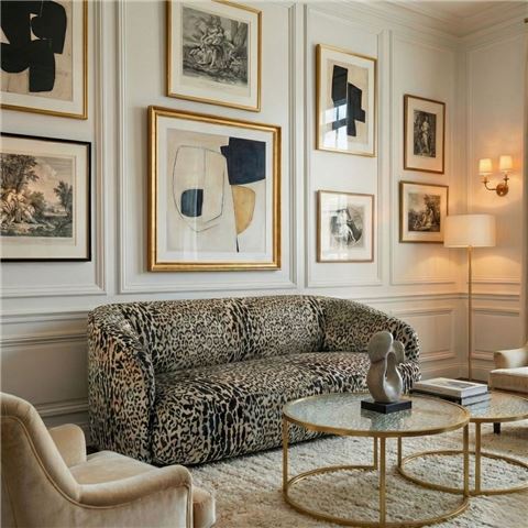 Cafe Lighting Limited Edition Durban 3 Seater Sofa Leopard Chenille - Peter's of Kensington