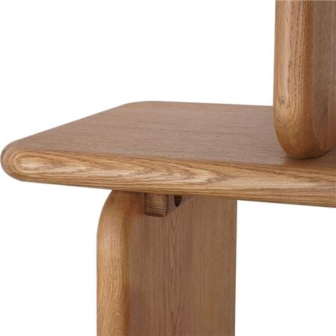 Cafe Lighting Tudor Oak Shelving Unit 4 Tier Natural - Peter's of Kensington