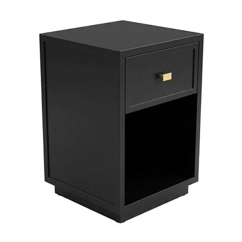 Cafe Lighting Logan Bedside Table Black Petite - Peter's of Kensington