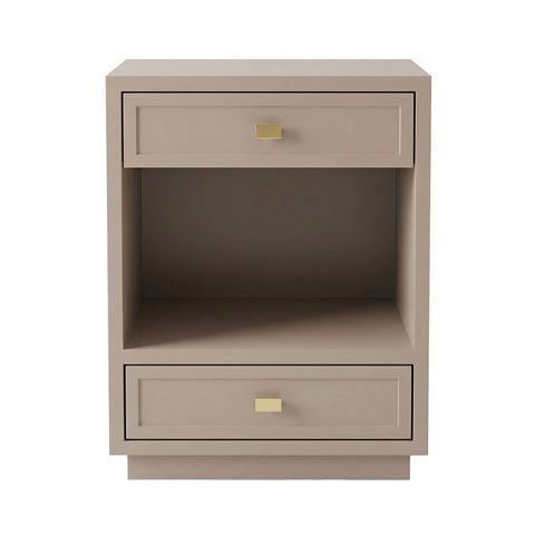 Cafe Lighting Logan Bedside Table Taupe Small - Peter's of Kensington