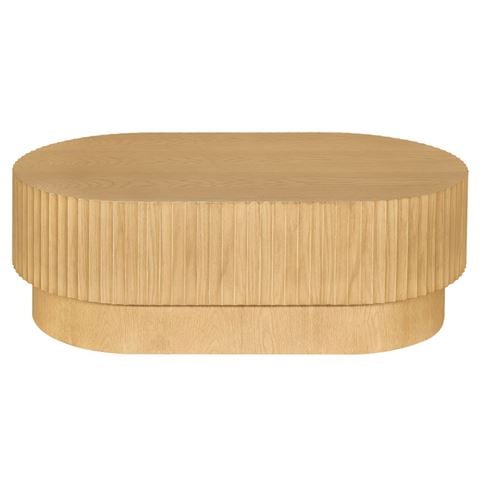 Cafe Lighting Avery Oval Coffee Table Natural Oak - Peter's of Kensington