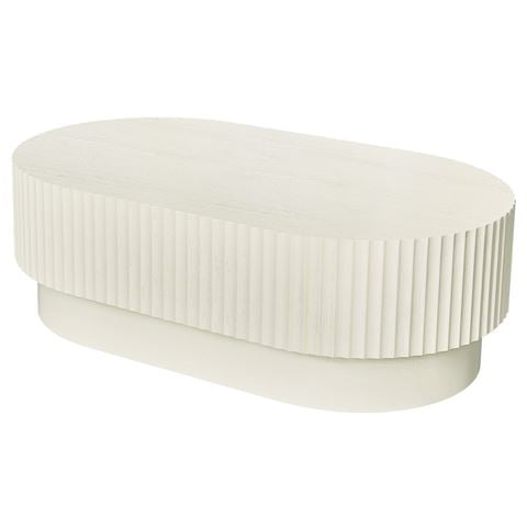 Cafe Lighting Avery Oval Coffee Table Ivory - Peter's of Kensington