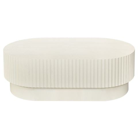 Cafe Lighting Avery Oval Coffee Table Ivory - Peter's of Kensington