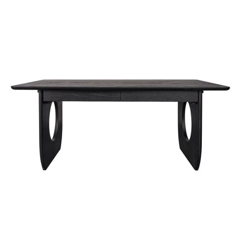 Cafe Lighting Harrington Oak Desk Black - Peter's of Kensington