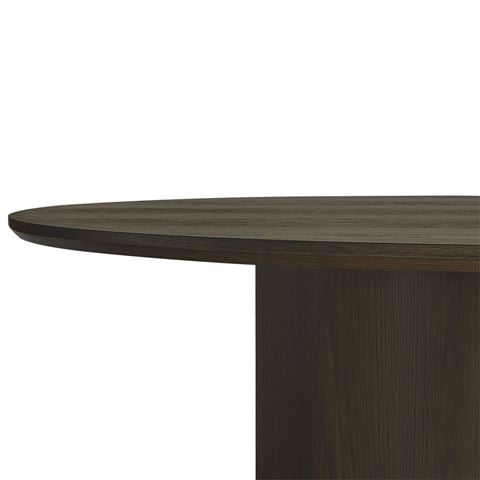Cafe Lighting Eli Round Dining Table Smoked Oak 1.5m - Peter's of Kensington
