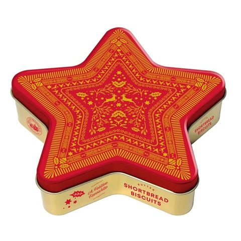 Valley Produce Company - Luxury Festive Star Shortbread Tin 180g