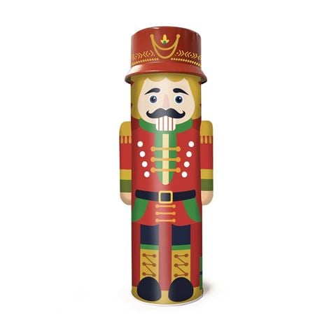 Valley Produce Company - Luxury Festive Tall Nutcracker Shortbread Tin 360g