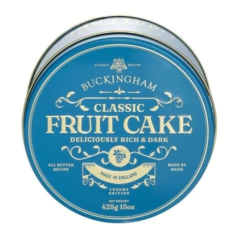 Buckingham Vintage Fruit Cake In Tin Classic English 425g - Peter's of Kensington