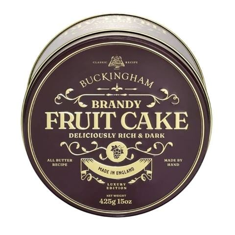 Buckingham - Vintage Fruit Cake In Tin Brandy Fruit Cake 425g