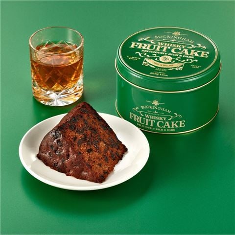 Buckingham Vintage Fruit Cake In Tin Whisky Fruit Cake 425g - Peter's of Kensington