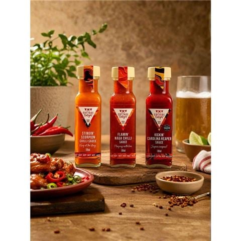 Cottage Delight - Flamin Hot Sauces Gift Pack 300ml
