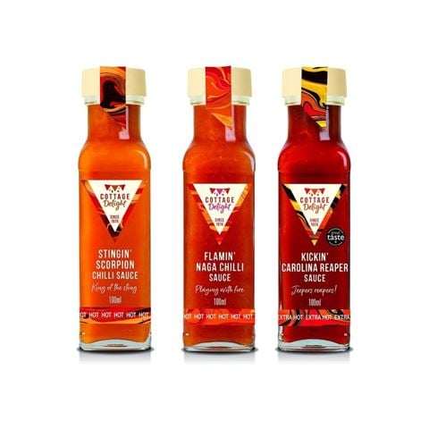 Cottage Delight - Flamin Hot Sauces Gift Pack 300ml