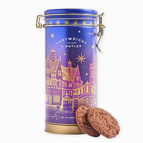 Cartwright & Butler Musical Tin with Triple Chocolate Biscuits 200g - Peter's of Kensington