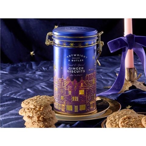 Cartwright & Butler - Night Before Christmas Stem Ginger Biscuits Tin 200g