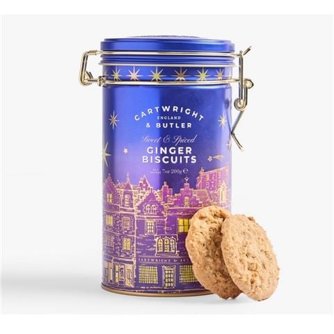 Cartwright & Butler - Night Before Christmas Stem Ginger Biscuits Tin 200g
