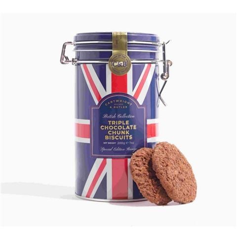 Cartwright & Butler - British Collection Triple Chocolate Chunk Biscuits 200g