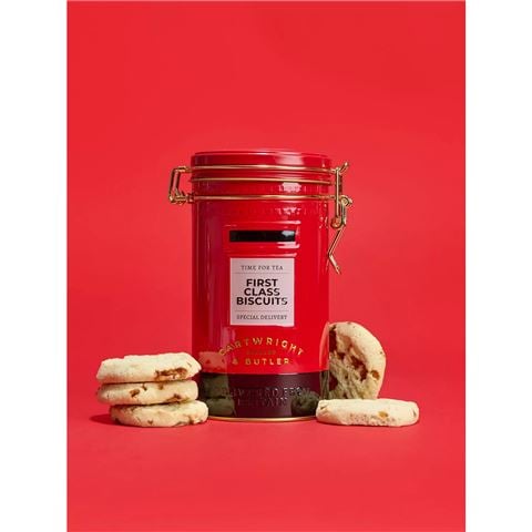 Cartwright & Butler - Salted Caramel Biscuits In Postbox Tin 200g