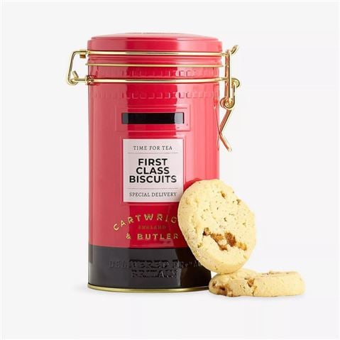 Cartwright & Butler - Salted Caramel Biscuits In Postbox Tin 200g