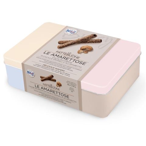 Bussy - Le Amarettose Cocoa Coated Wafer Rolls with Macaroon Sprinkle 180g