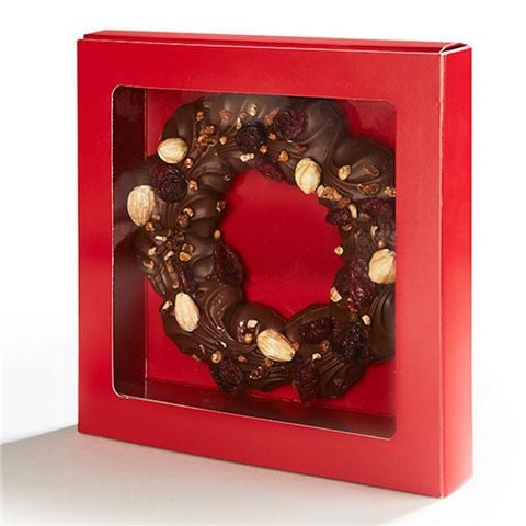 Ickx - Nutty Christmas Wreath Milk Chocolate Gift Box 165g