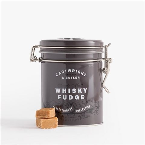 Cartwright & Butler Whisky Fudge Tin 175g - Peter's of Kensington