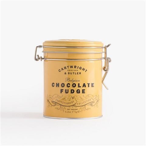 Cartwright & Butler Belgian Chocolate Fudge Tin 175g - Peter's of Kensington