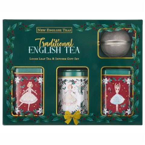 New English Teas Limited The Nutcracker Mini Tin & Infuser Gift Set 4pce - Peter's of Kensington