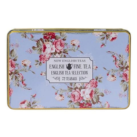 New English Teas Limited - Vintage Floral Tea Selection Tin 72 Teabags