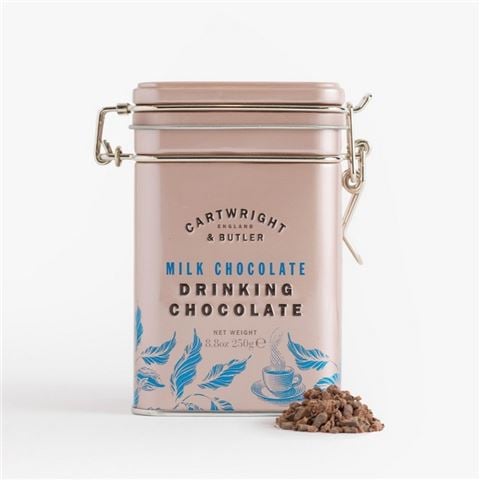 Cartwright & Butler Milk Chocolate Drinking Chocolate Tin 250g - Peter's of Kensington