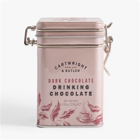 Cartwright & Butler Dark Chocolate Drinking Chocolate Tin 250g - Peter's of Kensington