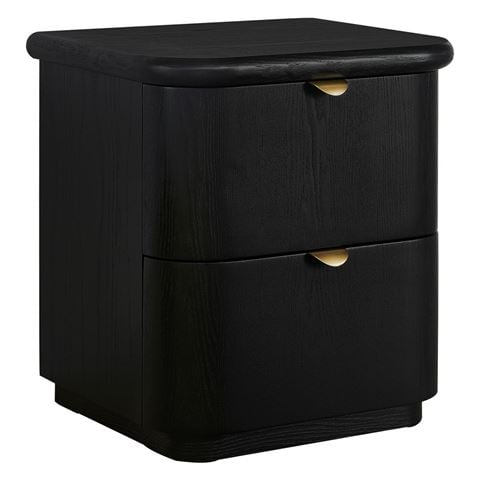 Cafe Lighting Lina Bedside Table Black - Peter's of Kensington