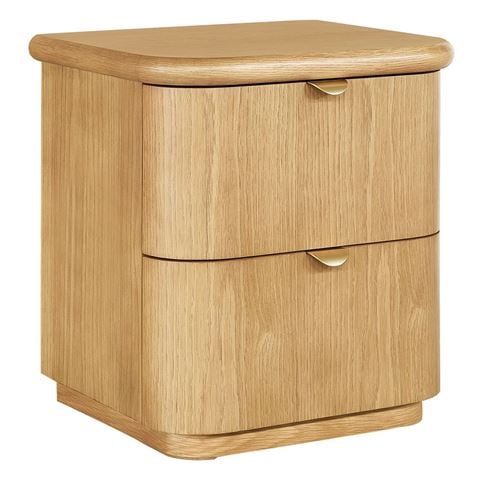 Cafe Lighting Lina Bedside Table Natural Oak - Peter's of Kensington