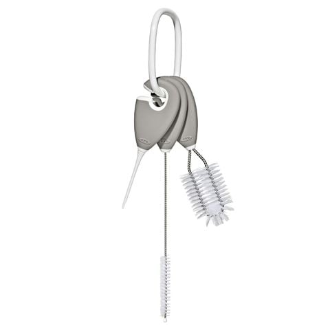 OXO TOT Straw & Sippy Cup Cleaning Set Pebble 3pce - Peter's of Kensington
