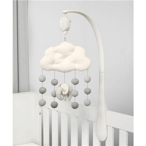 Mamas & Papas - Welcome To The World Elephant Musical Mobile Grey