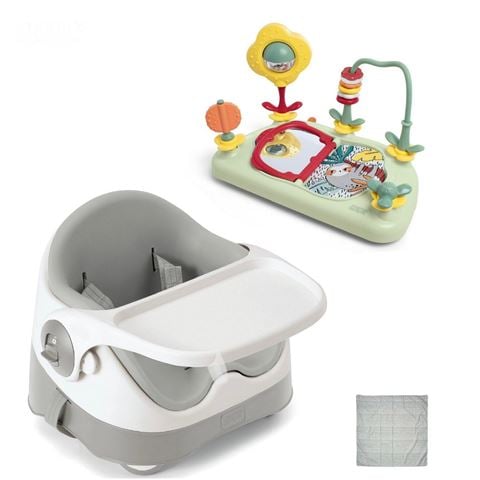 Mamas & Papas - Bug 3-in-1 Floor & Booster Seat w/Activity Tray Pebble Grey
