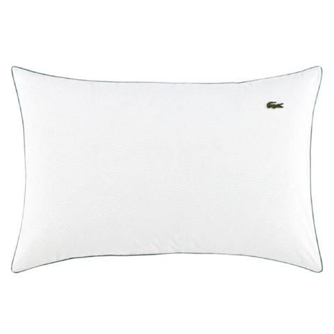 Lacoste - L Tamis 100% Cotton Sateen Pillowcase White 50x75cm