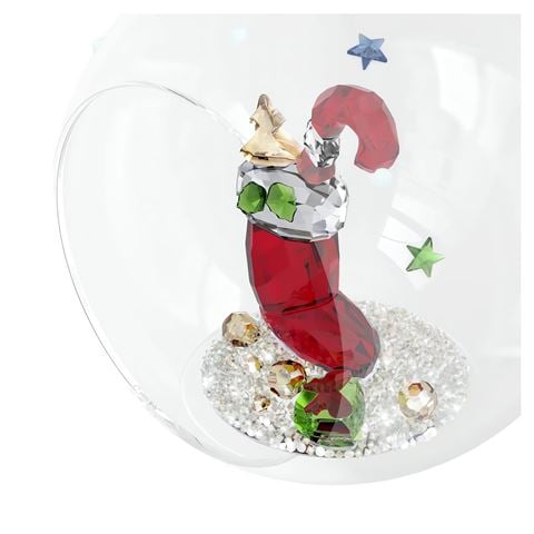 Swarovski Crystal - Holiday Cheers Stocking and Candy Ball Ornament