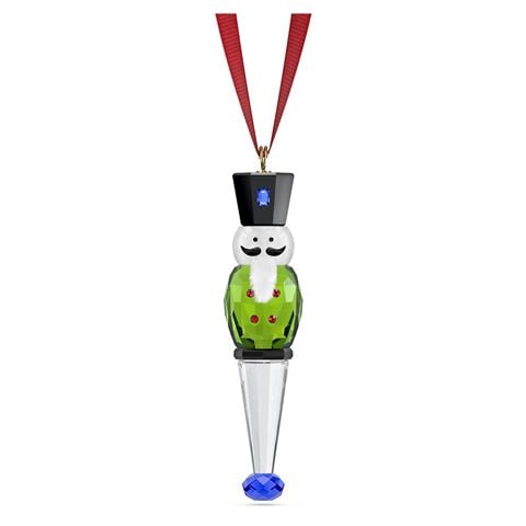Swarovski Crystal - Holiday Cheers Nutcracker Ornament Green