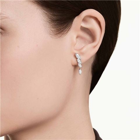 Swarovski Jewellery - Mesmera Stud Earrings Marquise Cut Rhodium Plate