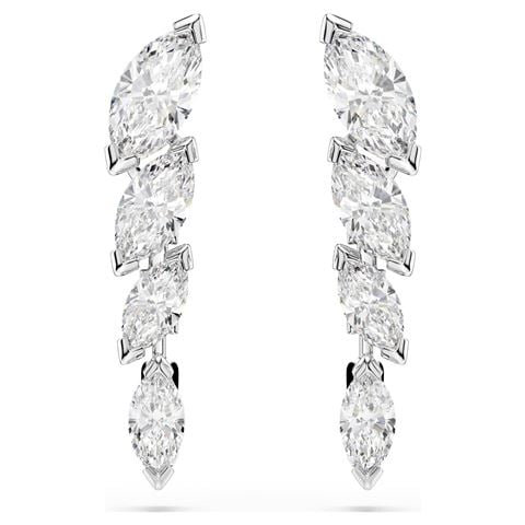 Swarovski Jewellery - Mesmera Stud Earrings Marquise Cut Rhodium Plate