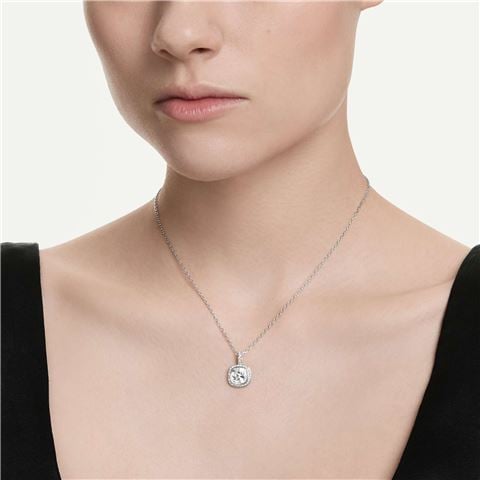 Swarovski Jewellery - Una Angelic Pendant Necklace Cushion Cut Rhodium Plate