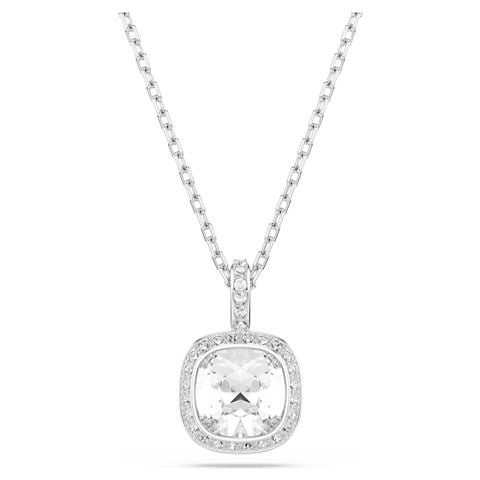 Swarovski Jewellery - Una Angelic Pendant Necklace Cushion Cut Rhodium Plate