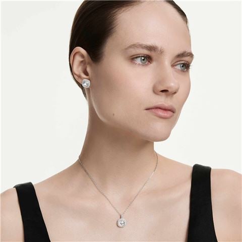 Swarovski Jewellery - Una Angelic Pendant Necklace & Earrings Set Rhodium Plate