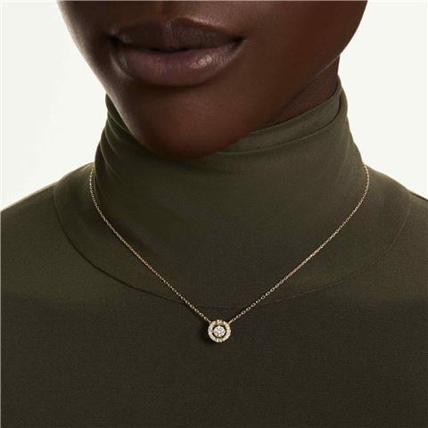 Swarovski Jewellery - Una Angelic Pendant Necklace Mixed Cuts 18K Gold Plate