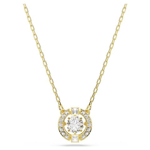 Swarovski Jewellery - Una Angelic Pendant Necklace Mixed Cuts 18K Gold Plate