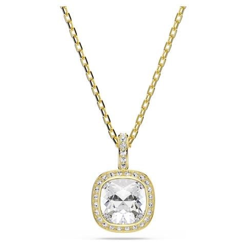 Swarovski Jewellery - Una Angelic Pendant Necklace Cushion Cut 18K Gold Plate