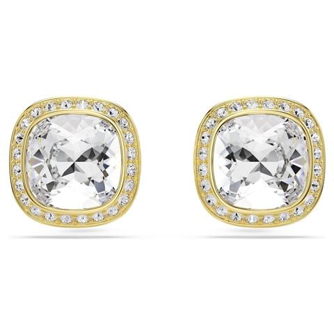 Swarovski Jewellery - Una Angelic Stud Earrings Cushion Cut 18K Gold Plate