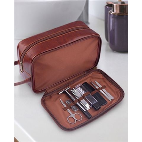 Men's Republic - Toiletry Bag w/Grooming Set 8pce