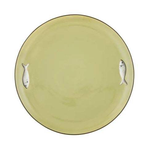 Assemble Porto Round Ceramic Platter Olive - Peter's of Kensington